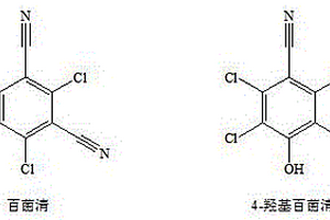 快速同時檢測蔬菜水果中百菌清及其代謝物的LCMSMS方法