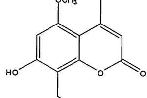 一個(gè)新的香豆素類活性成分及其制備方法與應(yīng)用