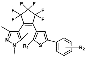 光致變色噻吩吡唑雜環(huán)混聯(lián)型不對(duì)稱全氟環(huán)戊烯化合物及制備方法和應(yīng)用