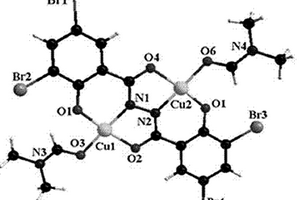 3,5-二溴水楊酸吖嗪雙希夫堿銅配合物的原位合成方法