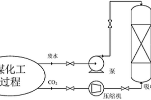 煤化工廢水與CO<sub>2</sub>混合注入地下封存的方法