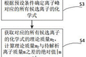 有機物的質譜離子峰的解析方法、系統(tǒng)、裝置及介質