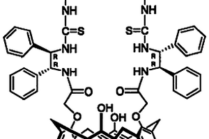 5,11,17,23-四(對叔丁基)-25,27-二[對硝基苯基硫脲基-(1′R,2′R)-1′,2′-二苯基乙氨基-羰甲氧基]-26,28-二羥基杯[4]芳烴及其合成方法和用途