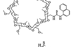 萘基硫脲修飾的全甲基化β-環(huán)糊精衍生物及其制備和應(yīng)用方法