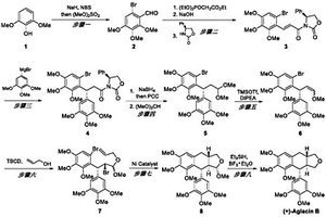 抗癌藥物先導(dǎo)物木脂素Aglacin B的制備方法