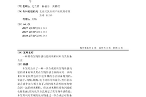 具有生物傳感功能的納米材料及其制備方法