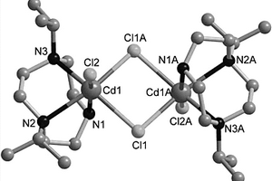 水溶性氯橋連雙核鎘配合物與制備方法及其應(yīng)用