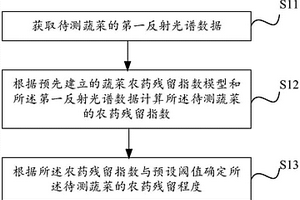 蔬菜農(nóng)藥殘留檢測方法及系統(tǒng)