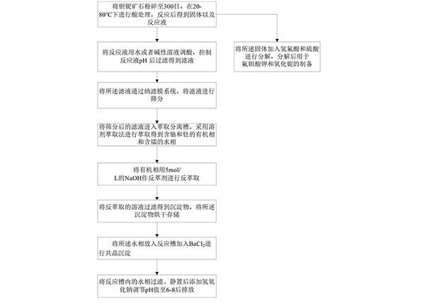 鉭鈮濕法冶金廢水處理方法