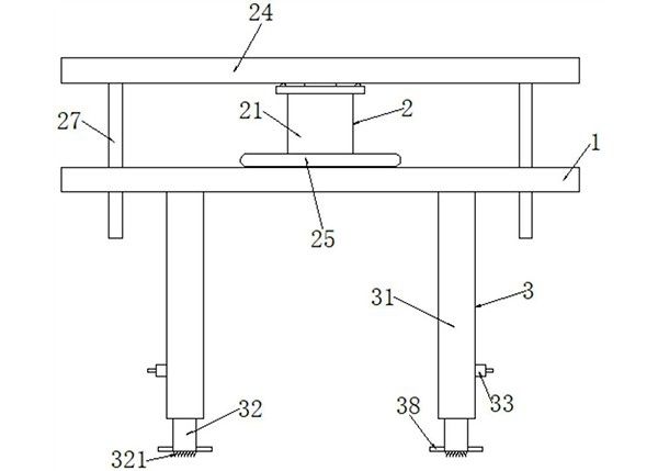 礦山工程建設(shè)機械作業(yè)支撐裝置