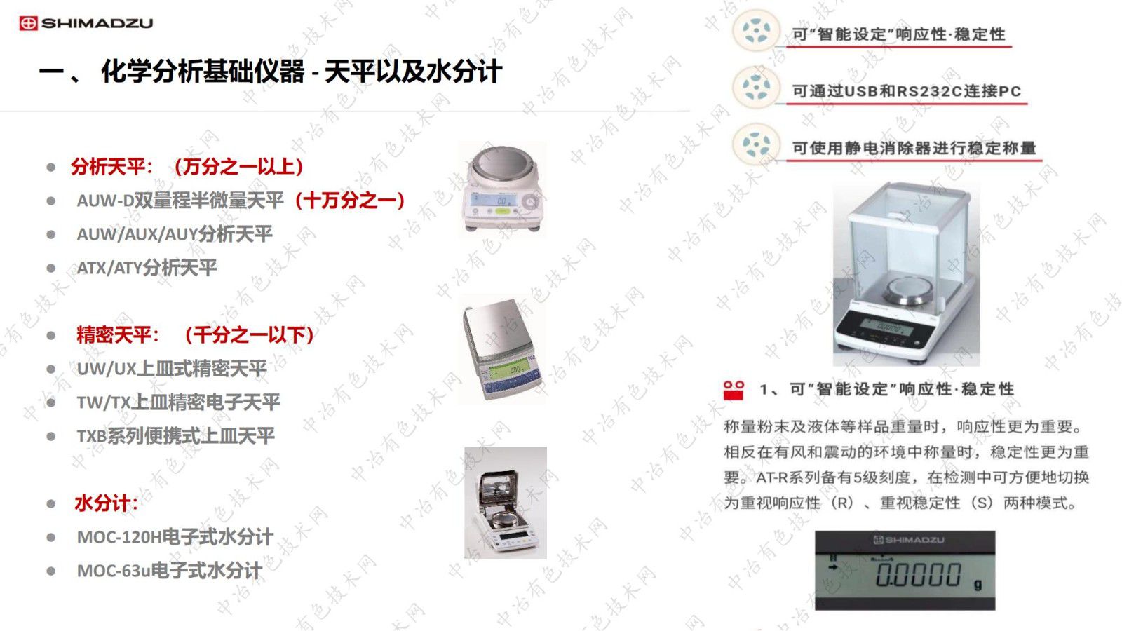 島津有色檢測特色解決方案