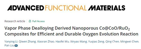 劉攀團(tuán)隊(duì)在國際高水平期刊Advanced Functional Materials發(fā)表論文