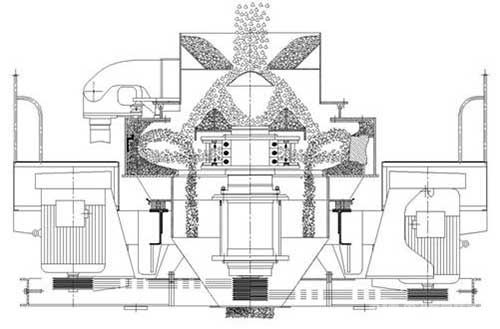 沖擊式破碎機(jī)結(jié)構(gòu)圖