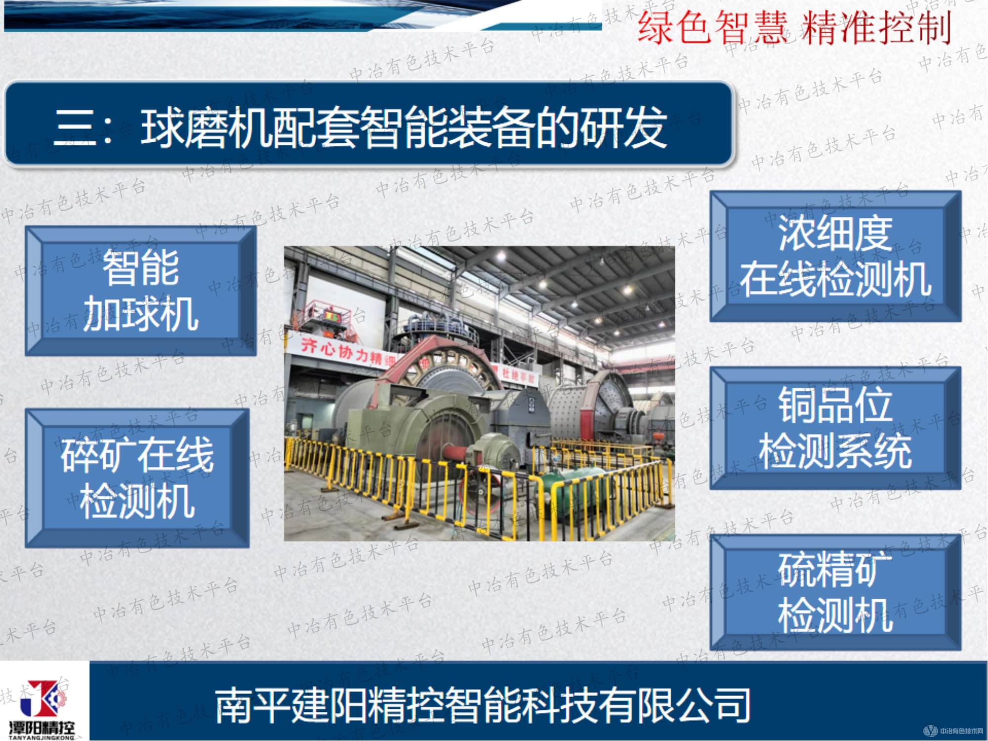 選礦球磨機(jī)配套智能裝備的研發(fā)和應(yīng)用