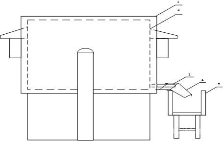 加裝導(dǎo)流槽后的壓濾機(jī)示意圖