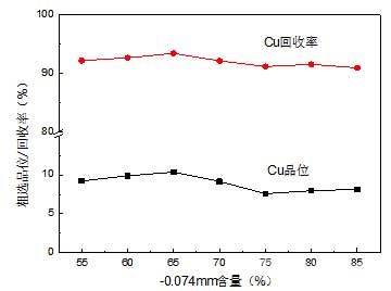 磨礦細(xì)度對銅浮選效果的影響