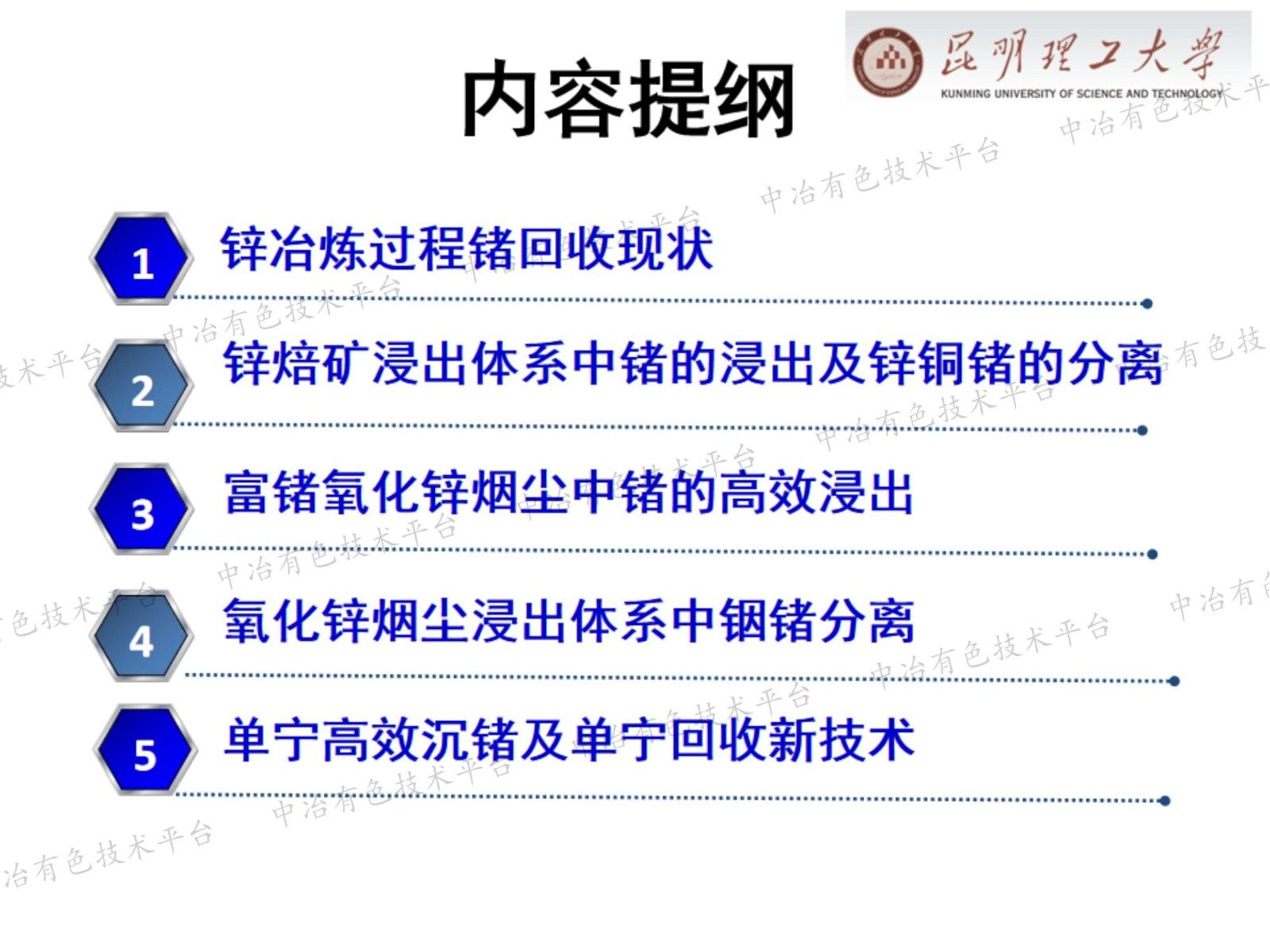 含鍺鋅物料清潔提取與資源化利用關鍵技術