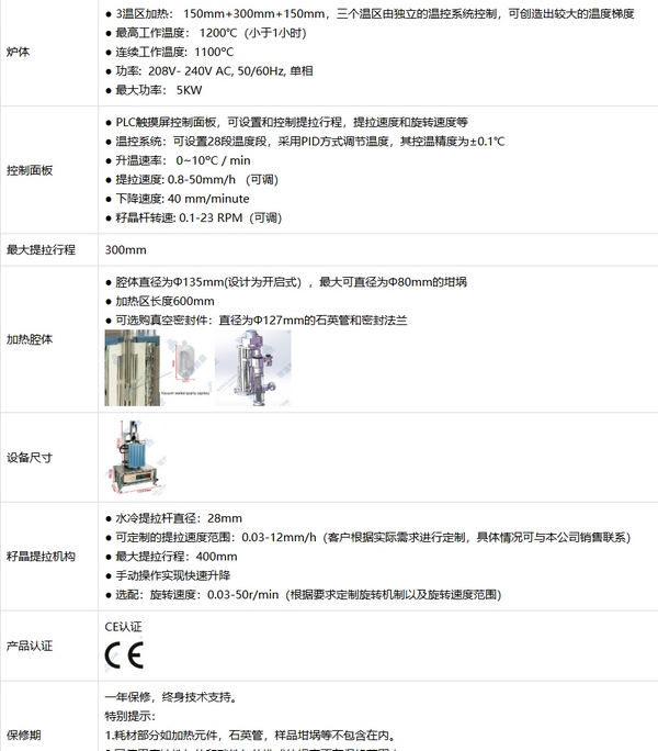 VTF-1200X-III-TSSG 三溫區(qū)頂部籽晶助溶劑法（TSSG）單晶生長爐