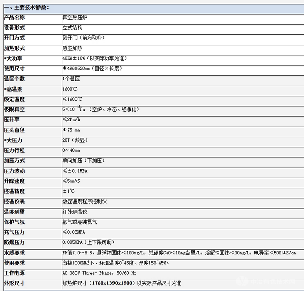 真空快速熱壓爐