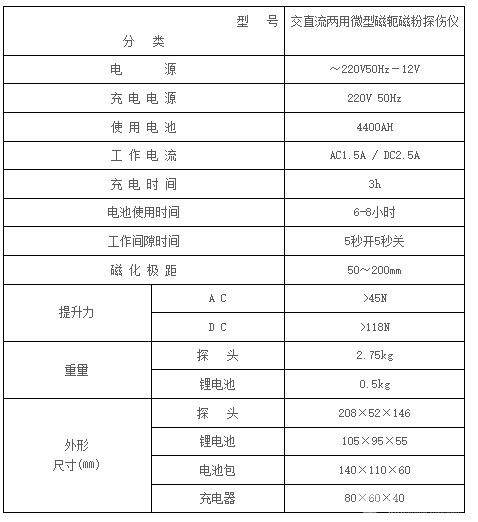 交直流微型磁軛探傷儀(鋰電款)