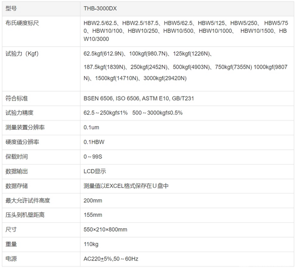 THB-3000DX觸摸屏數(shù)顯布氏硬度計