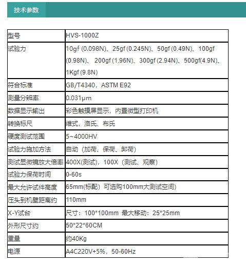 HVS-1000Z自動轉塔顯微維氏硬度計