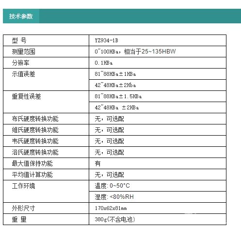 YZ934-1B數(shù)顯巴氏硬度計(jì)（標(biāo)準(zhǔn)型）