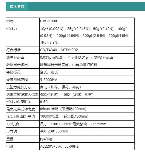 HVS-1000數(shù)顯顯微維氏硬度計(jì)