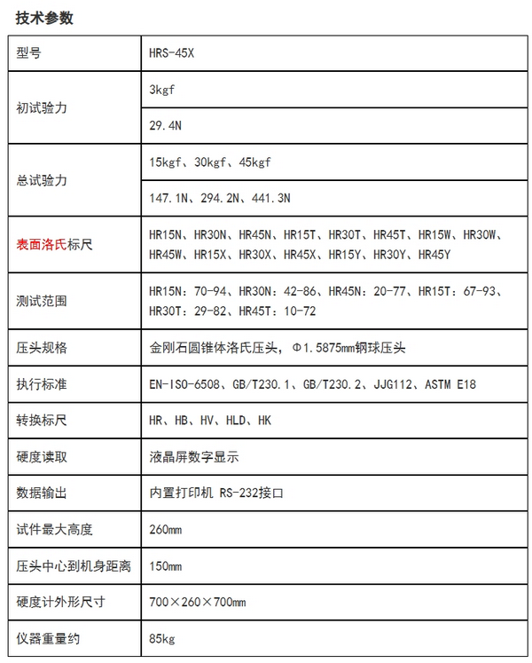 HRS-45X懸臂式表面洛氏硬度計(jì)(凸鼻子)